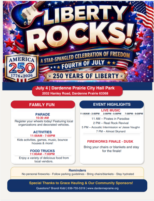 4th of July with Parade info